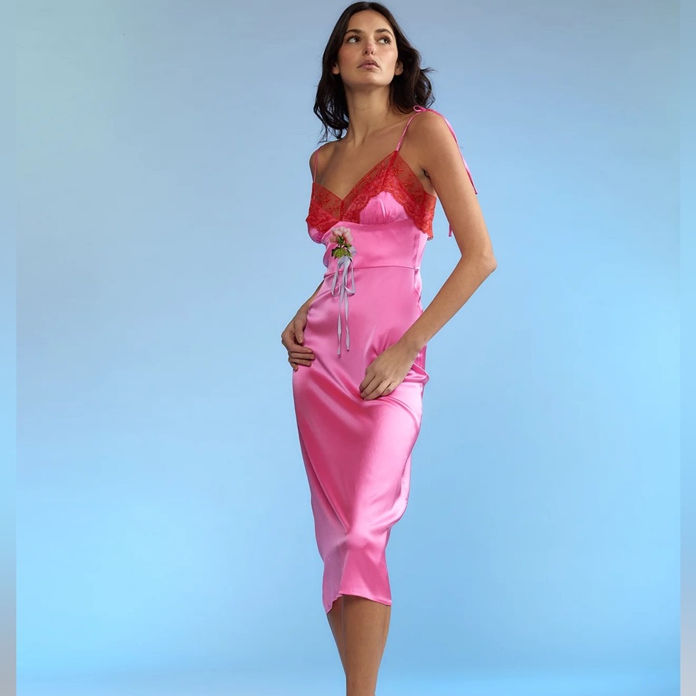 Cynthia Rowley Iris Silk Slip Dress